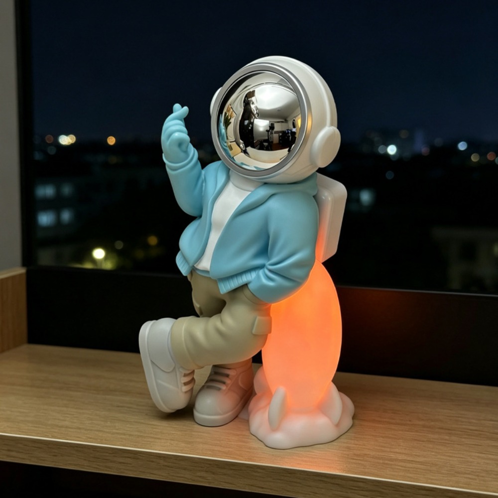 Audio Music Spotify - Astronaut Rocket Bluetooth Speaker with LED