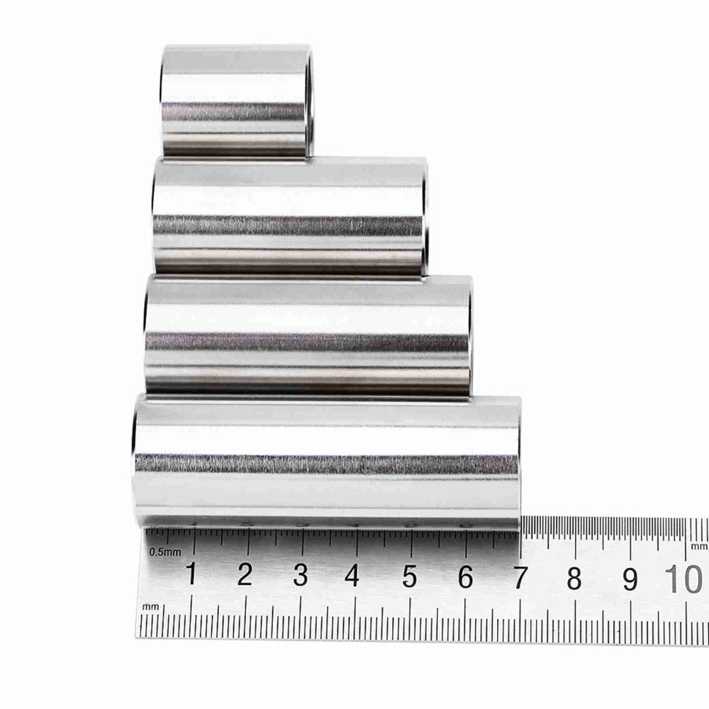 Guitar Slide Tube - 4pcs Stainless Steel Guitar Slide ​1.1/2/2.36/2.75