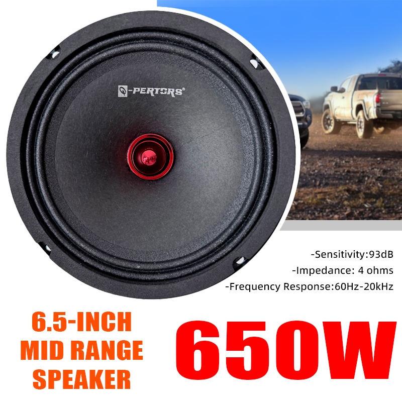 Audio Music Enhancer Free - 6.5Inch Universal Car Speaker 650W Midrange