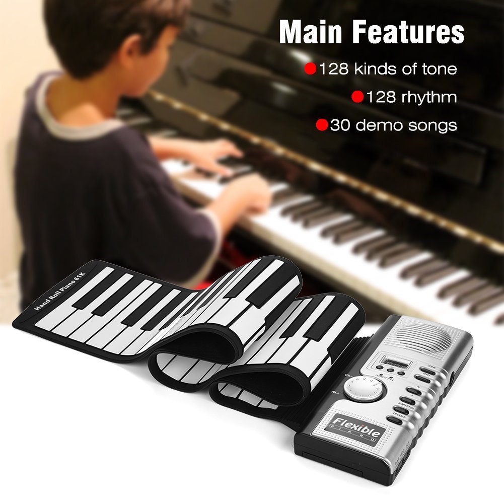 Portable ABS Plastic 61 Keys F - Keyboard Piano 61 Key 评论和价格