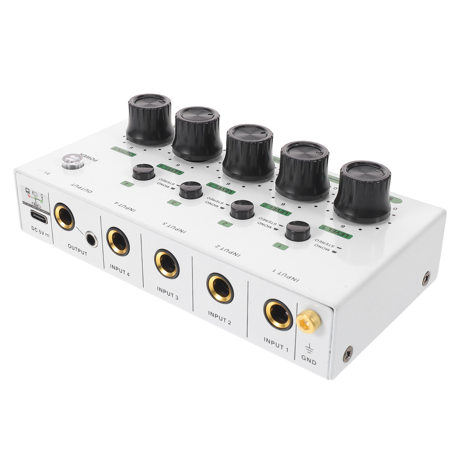 4-Channel Compact Audio Mixer  - Audio Mixer 4 Channel 评论和价格