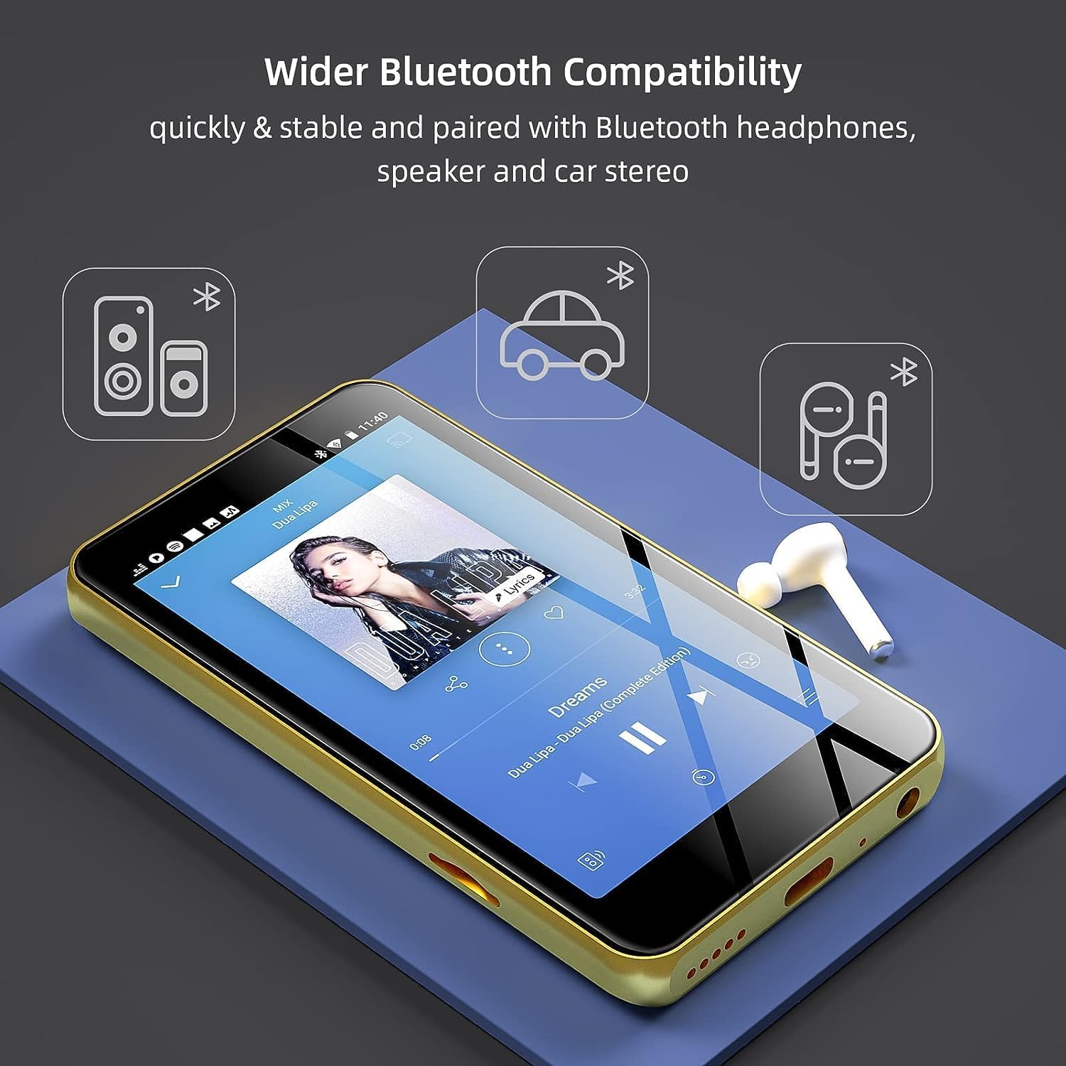 Reproductor MP4/MP3 Player Blu - Audio Music Spotify 评论和价格
