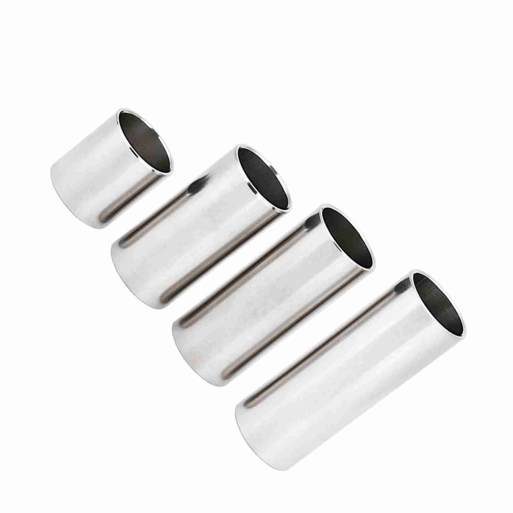 4pcs Stainless Steel Guitar Sl - Guitar Slide Tube 评论和价格