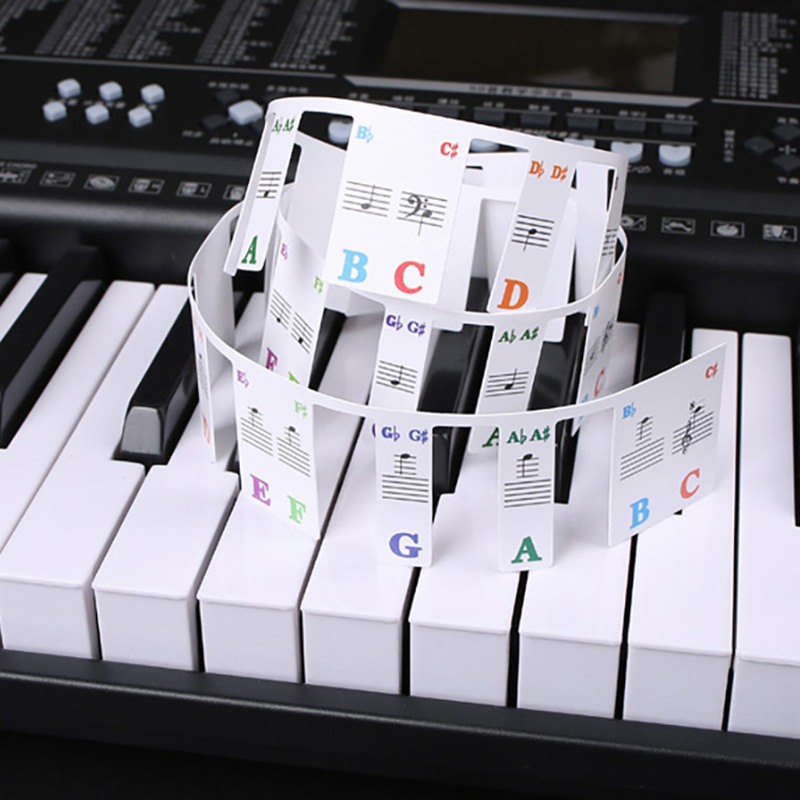Piano Keyboard Stickers 88/61  - Keyboard Piano 61 Key 评论和价格