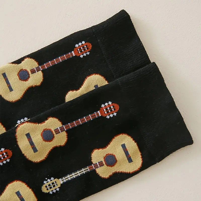 1 Pair Men Guitar Printed Mid  - Guitar Slide Tube 评论和价格