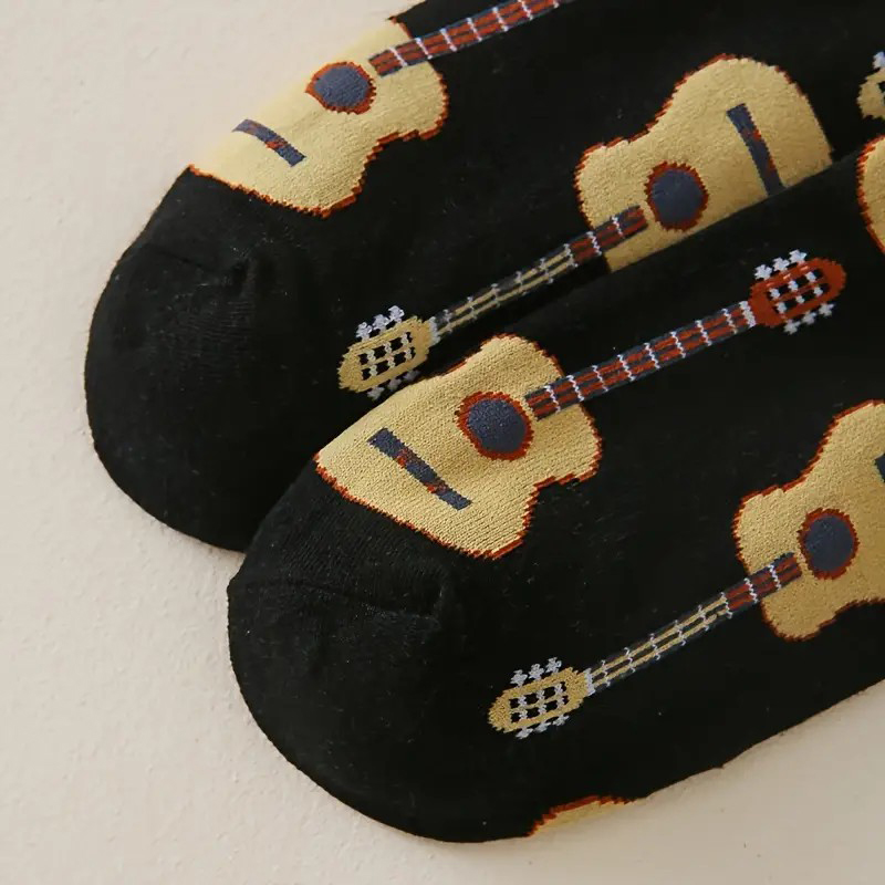 1 Pair Men Guitar Printed Mid  - Guitar Slide Tube 评论和价格