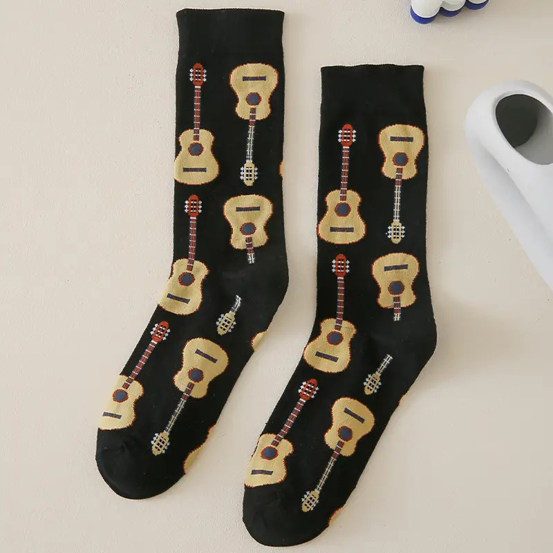 1 Pair Men Guitar Printed Mid  - Guitar Slide Tube 评论和价格
