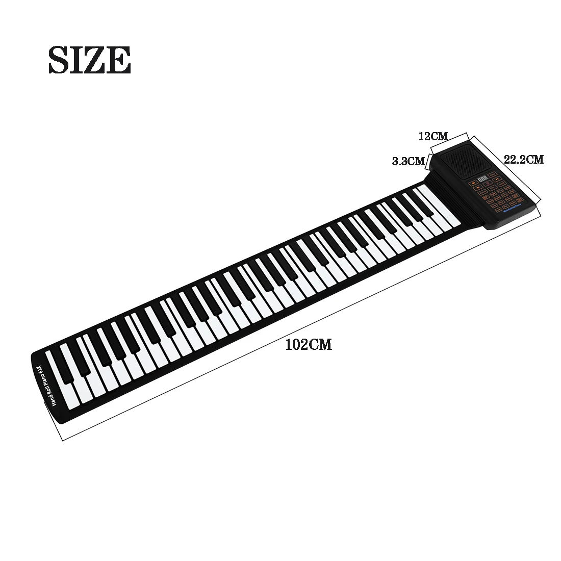 61 Keys Mini Roll Up Piano Sil - Keyboard Piano 61 Key 评论和价格