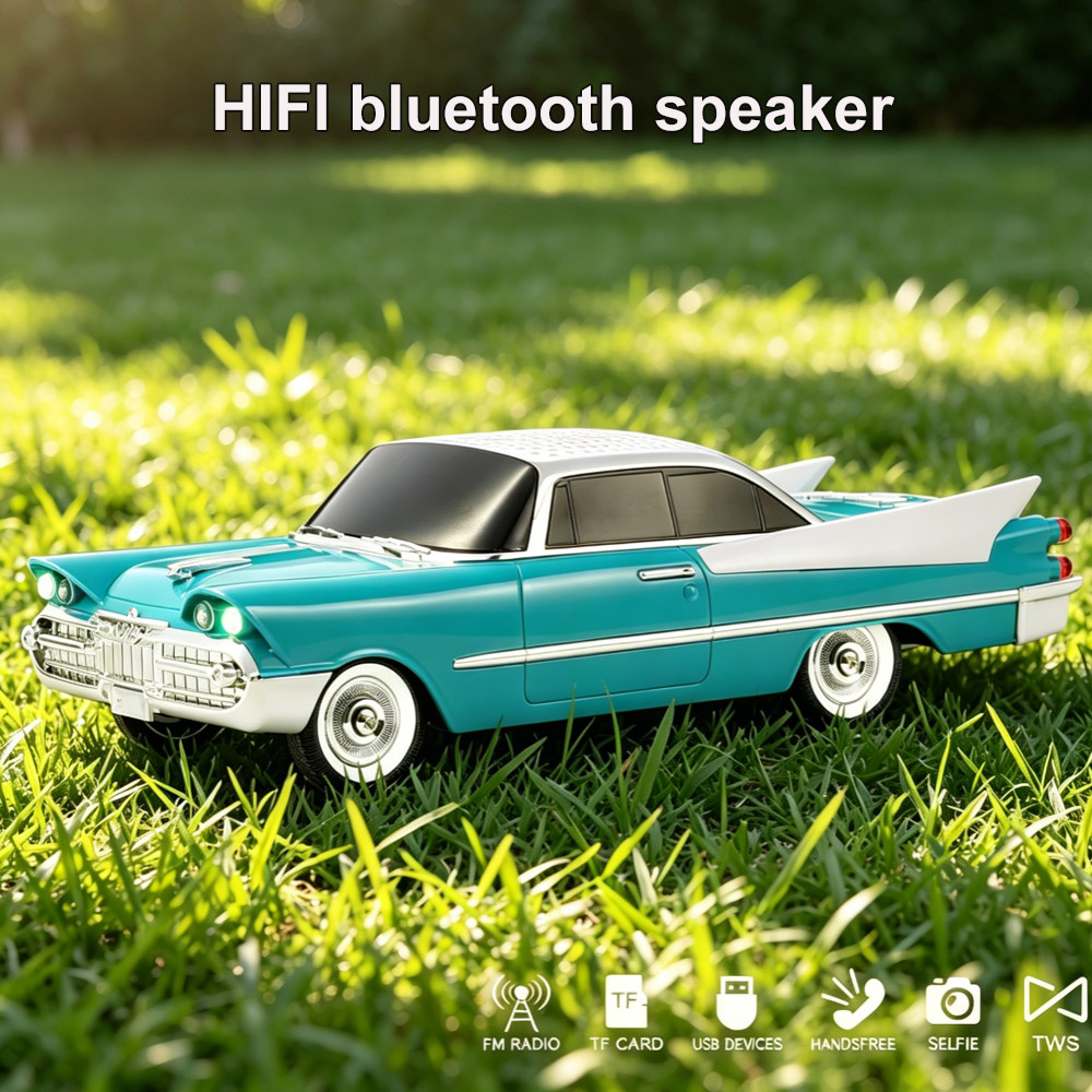 Retro Classic Car Model Blueto - Audio Music Spotify 评论和价格