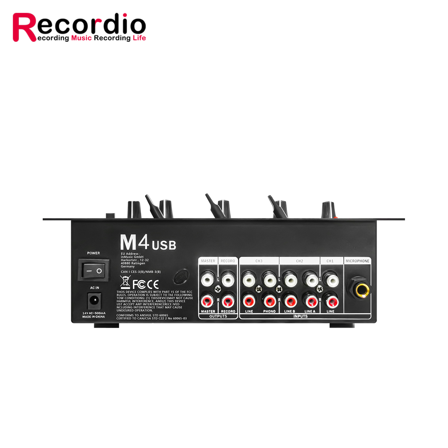 GAX-DM4 OEM  Professional 4-ch - Audio Mixer 4 Channel 评论和价格