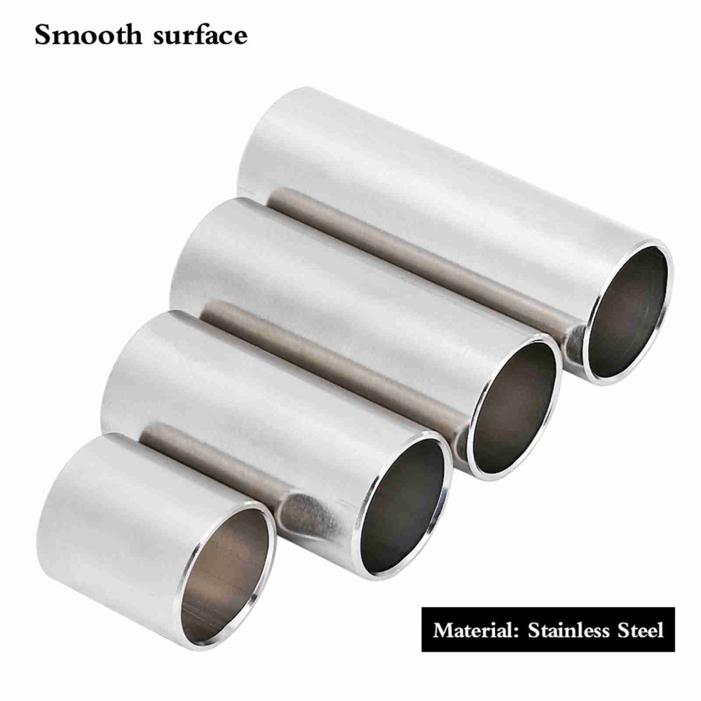 4pcs Stainless Steel Guitar Sl - Guitar Slide Tube 评论和价格