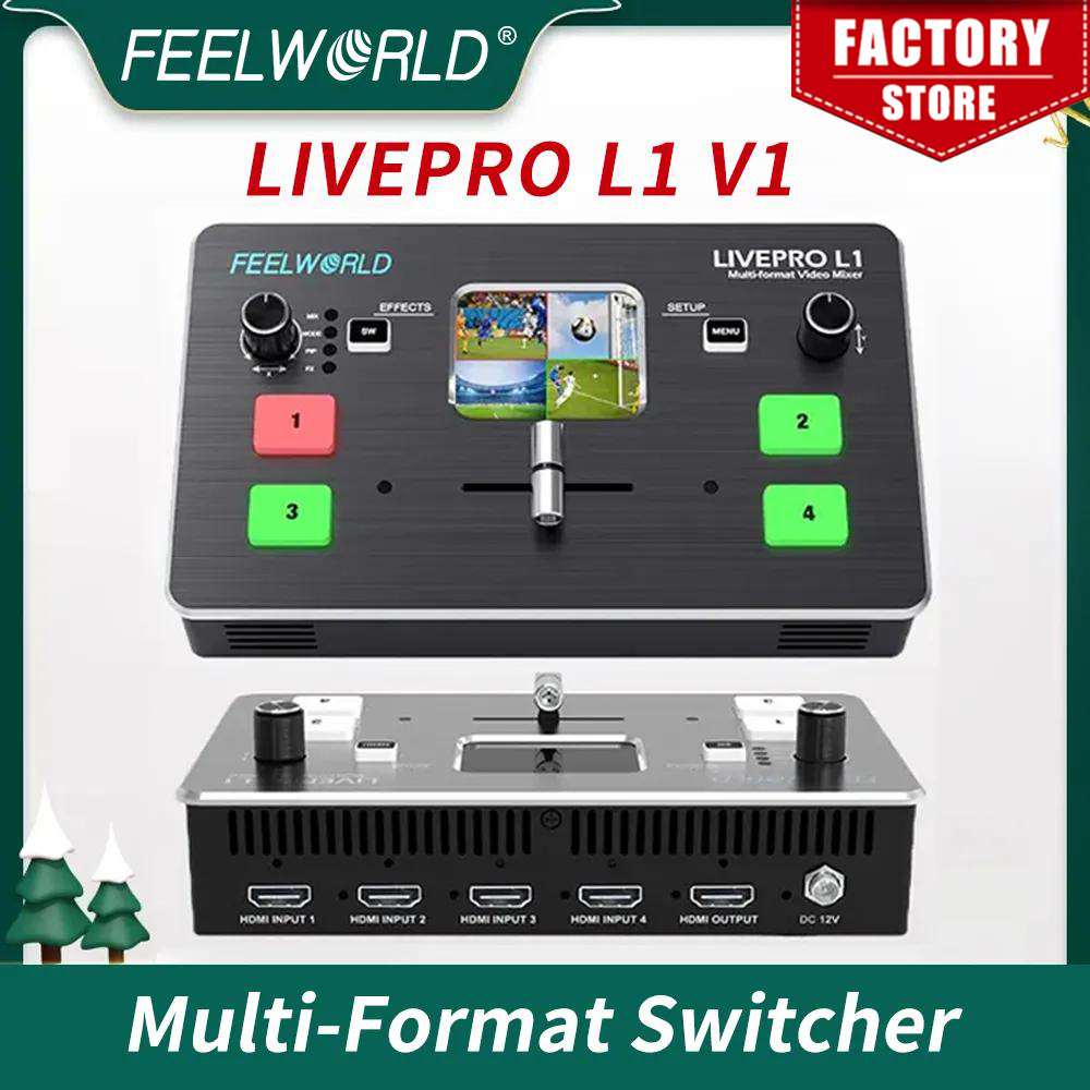 FEELWORLD LIVEPRO L1  4xHDMI I - Audio Mixer 4 Channel 评论和价格
