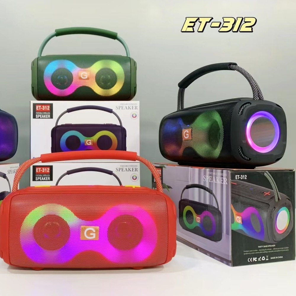 ET-312 Bluetooth Speaker Porta - Audio Music Spotify 评论和价格