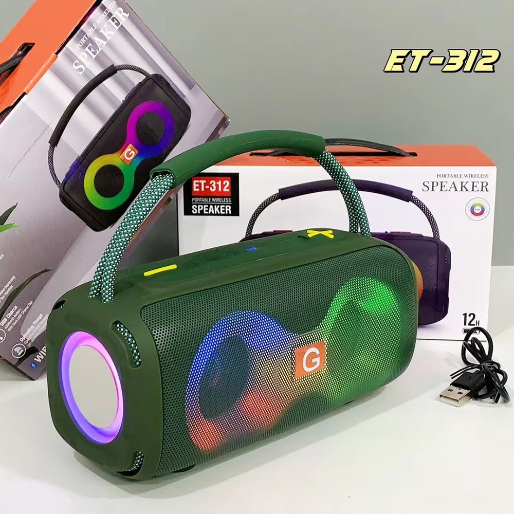 ET-312 Bluetooth Speaker Porta - Audio Music Spotify 评论和价格