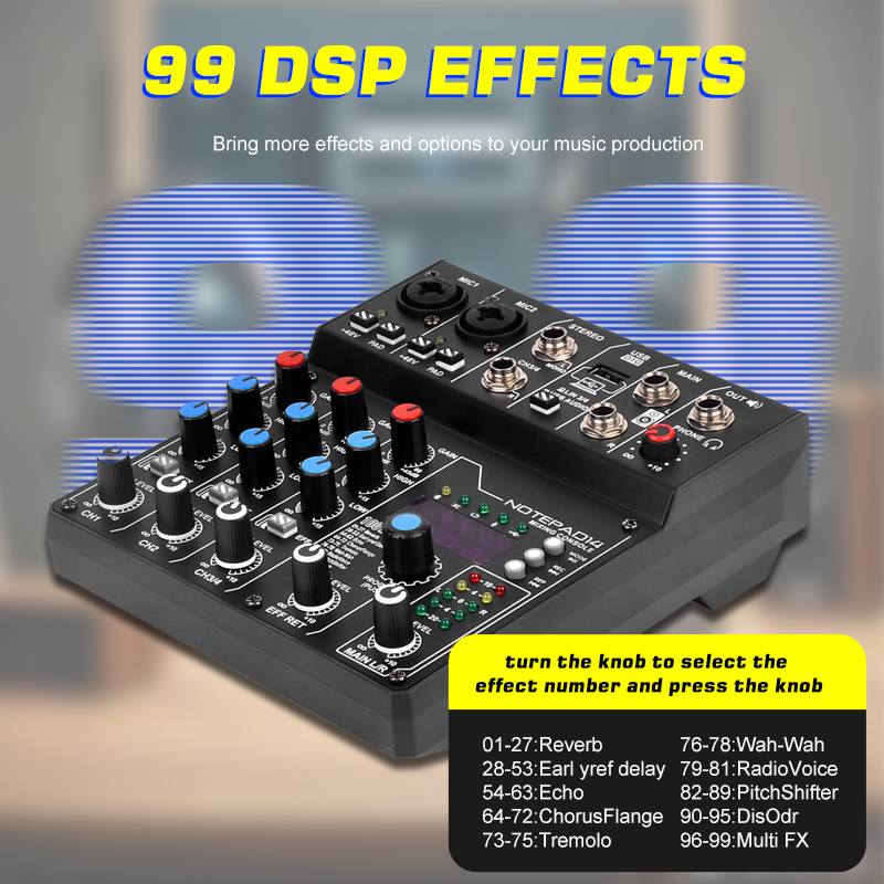 Factory Direct NXG AD14 4-Chan - Audio Mixer 4 Channel 评论和价格